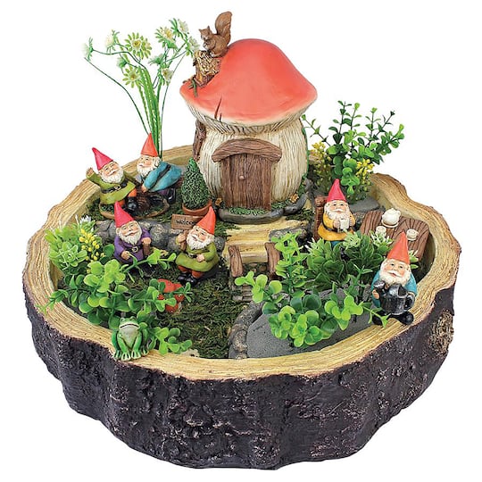 Design Toscano 3.5&#x22; Tiny Forest Friends Gnome Garden Statue